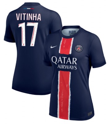 Paris Saint-Germain Vitinha #17 Hemmatröja Kvinnor 2024-25 Kortärmad